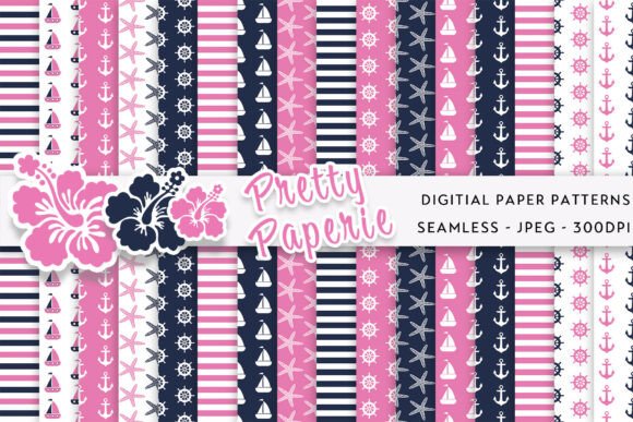 Charting a Course with 16 Nautical Digital Paper Backgrounds