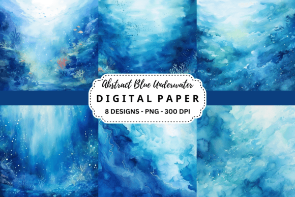 Deep Blue Creativity: Using Abstract Blue Underwater Backgrounds