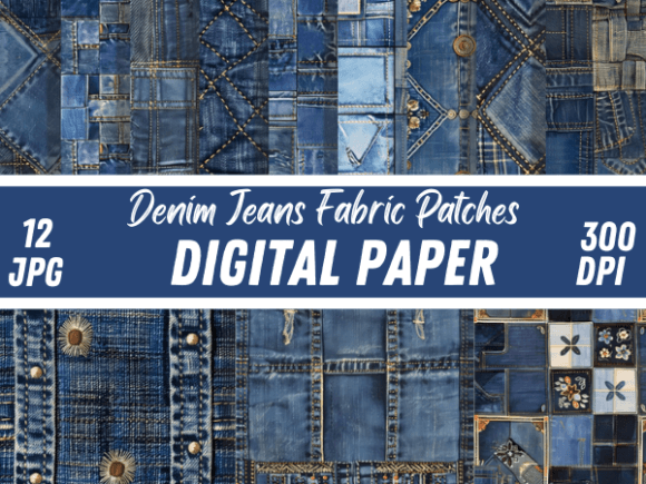 Denim Jeans Fabric Patches Backgrounds: A Design Asset Deep Dive