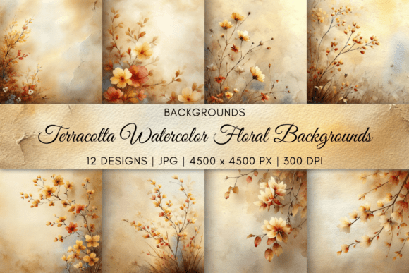 Terracotta Watercolor Floral Backgrounds: Your New Secret Weapon for Timeless Design