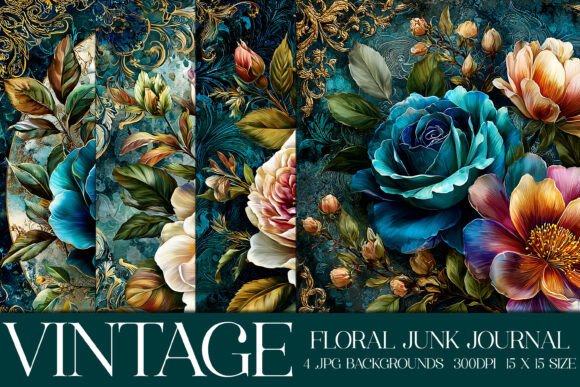 Timeless Elegance: The S13 Vintage Floral Background Collection