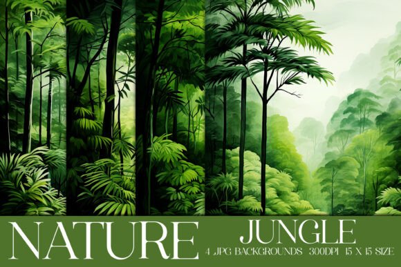 Transform Your Projects with Lush Jungle Backgrounds