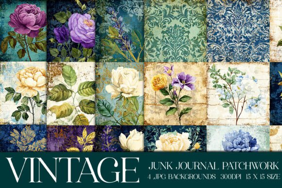 Vintage Quilt Style Backgrounds, S25: A Patchwork of Possibilities